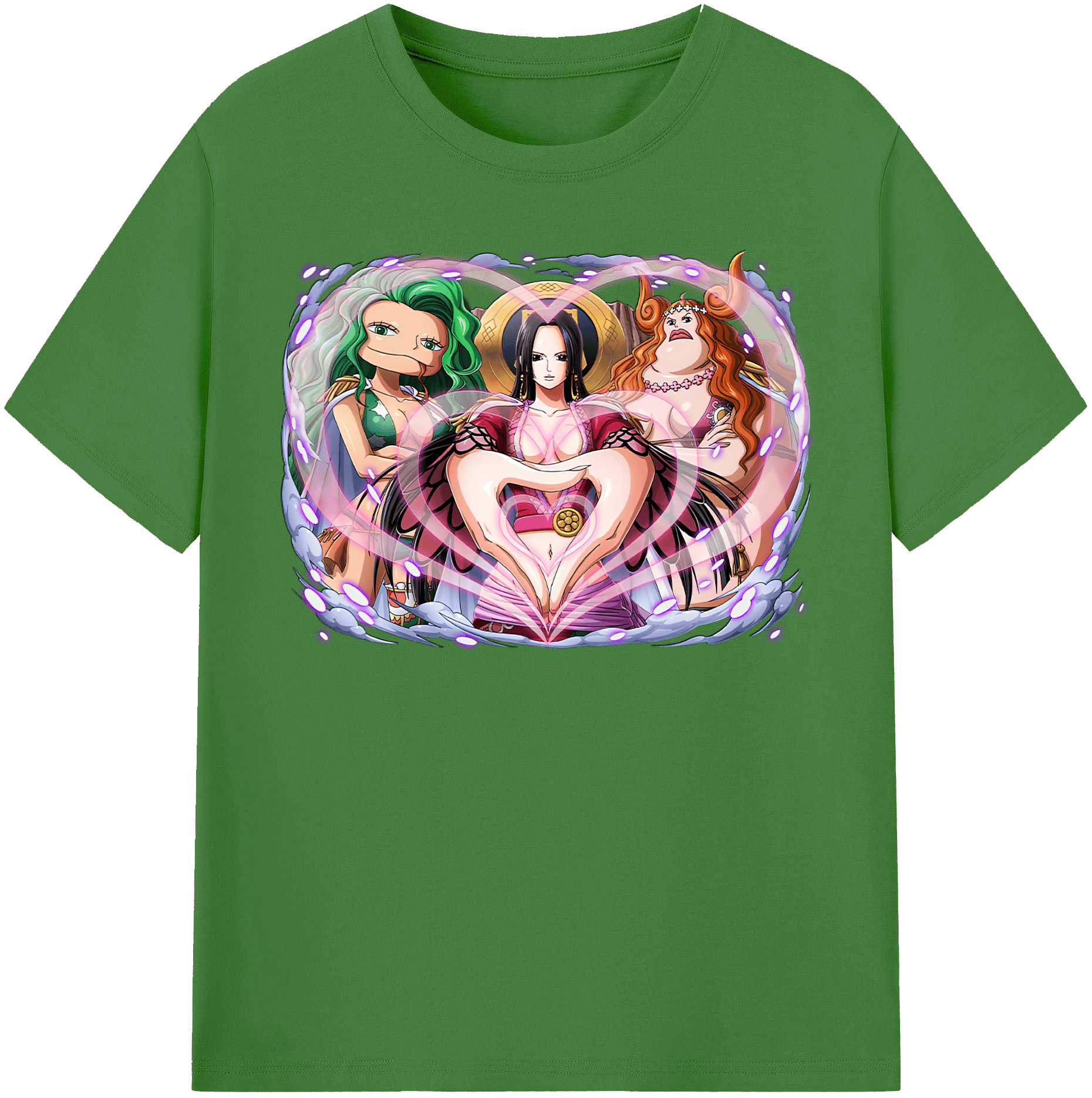 ワンピース ボア・ハンコック ONE PIECE Boa·Hancock レディースカジュアルプリントTシャツ（綿100％）